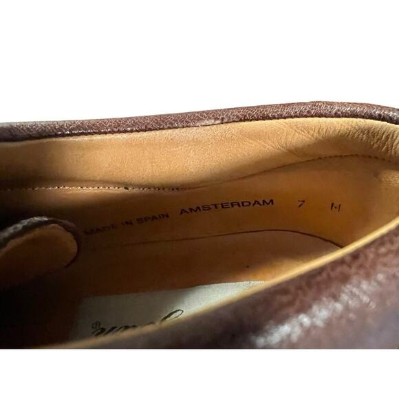 MEZLAN‎ Men's US Size 7M Leather Split Toe Fiore Or Amsterdam Oxford Dress Shoe - Picture 9 of 9